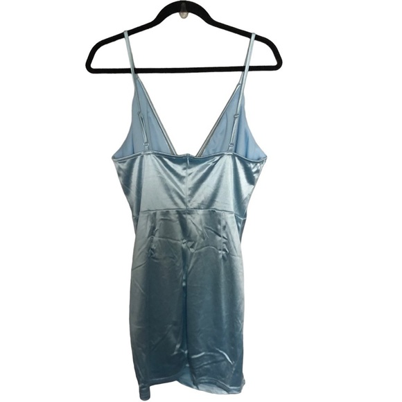 NWT Nordstrom Area Stars Metallic side ruching mini dress - Picture 3 of 6